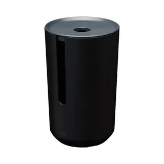 Tiger Tess, Spare Toilet Roll Holder With Lid Freestanding, Black/Anthracite, 143x143x233mm