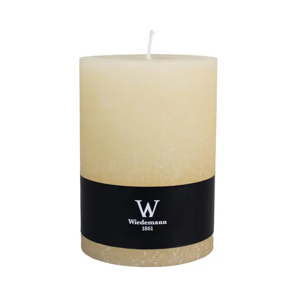 Wiedemann Cilinderkaars/stompkaars - Groot Model - Rustieke Kaars - Creme Wit - 10 X 14 Cm - 100 Branduren thumbnail