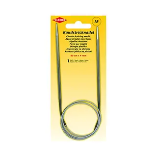 Kleiber + Co. GmbH Circular Knitting Needle, Metal, Gray, 80 Cm X 4 Mm