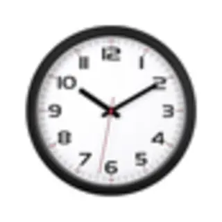 Tfa-Dostmann Wanduhr Kwartsklok Rond Zwart