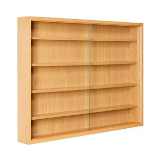 Sammlervitrine Mio 80x60x9, 5 Cm Buche Dekor
