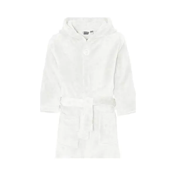 Playshoes Unisex Kinder Fleece-Bademantel Morgenmantel, Natur, 98/104 thumbnail