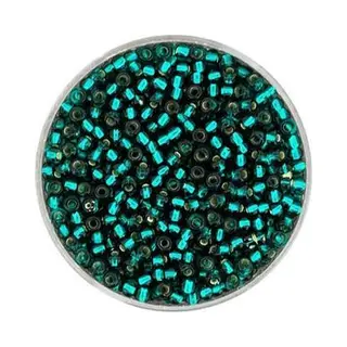 Pracht Creatives Hobby 9358-4 Rocailles Donkergroen Zilveren Kern 2.6mm