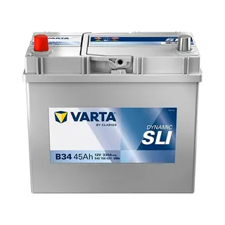 Varta Automotive Dynamic Sli (B34) 12V 45Ah 330A - Nassbatterie Kfz Mit Standardausstattung & Ohne Start-Stopp System - Starterbatterie Für Einfachen