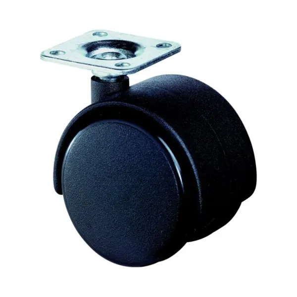 Bs Rollen Bs Zwenkwielen Kunststof Dubbel Hard Wiel Ø 50 Mm 40 Kg - F75.050... thumbnail