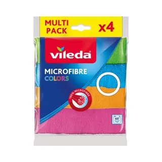 Vileda 4023103192577 Putzlappen Mikrofasern, Polyamid, Polyester Mehrfarbig 4 Stück