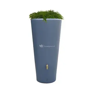 Garantia Graf - 4rain Vaso 2in1 Regenspeicher 220 Liter Graphite Grey Inkl. Pflanzschale