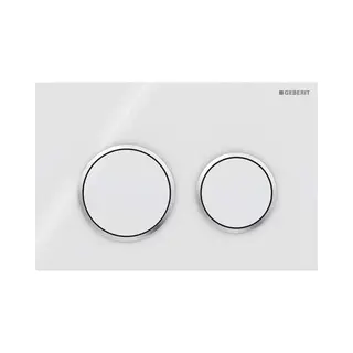 Geberit Kappa21 Bedieningsplaat Front Planchetbediening Voor Reservoir Up 200 Wit Glanschroom Wit