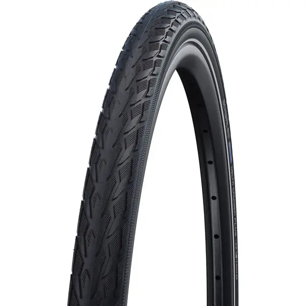 Buitenband Schwalbe Delta Cruiser Plus PunctureGuard 28 X 1.75 / 47-622mm - Zwart Met Reflectie thumbnail