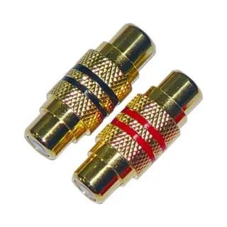 Acv Rca Adapter Stereo Female > Female 1 X Red/ 1 X Black
