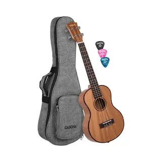 Cascha Hh 2048 Ukulélé Ténor Premium Avec Housse Et Médiators