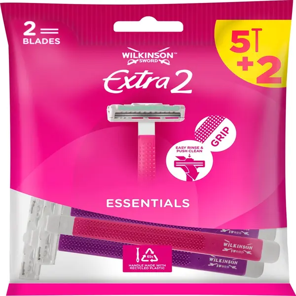 Wilkinson Sword - Extra 2 Essentials Beauty - Wegwerpscheermesjes - 7 Stuks thumbnail
