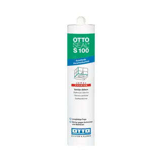 Ottoseal S 100 Premium-Sanitär-Silikon 300ml C08 Jasmin – Sicher Gegen Schimmel & Ideal Für Bad, Küche & Wohnbereich – Hervorragend Glätt- &