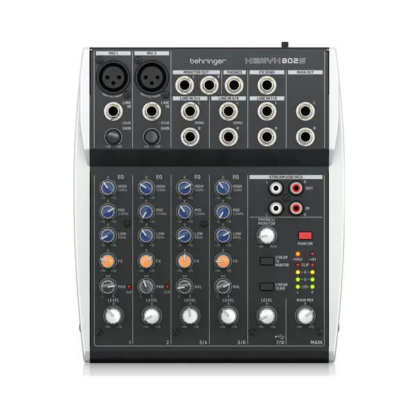 Behringer Xenyx 802S 2 kanalen Zwart, Zilver thumbnail
