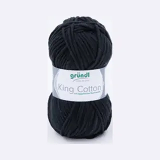 Gründl Wolle 3360-18 King Cotton 10x50 Gram Antraciet