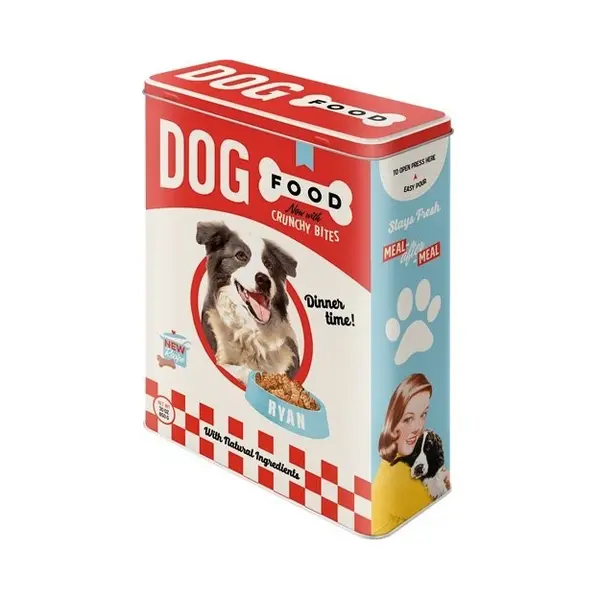 Nostalgic Art Vorratsdose Dog Food Aufbewahrungsbox Rechteckig Metall Mehrfarbig thumbnail
