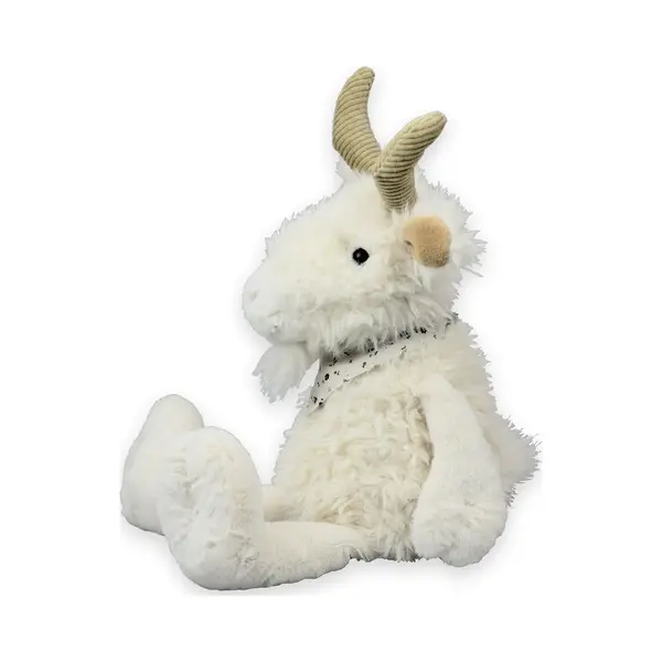 Inware Pluche Geit Knuffeldier - Wit Zittend Model - 19 Cm thumbnail