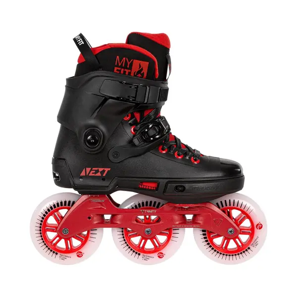 Powerslide Urban Next 110 Skate Inlineskates - Maat 38/39 - Unisex - Zwart - Rood thumbnail