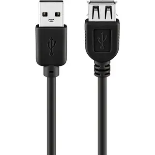 Goobay 68622 Usb-kabel Usb 2.0 0,3 m Usb A Zwart