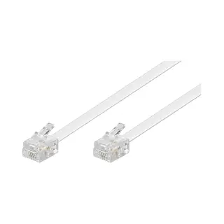 Goobay 93063 telefoonkabel 10 m Wit