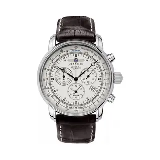 Zeppelin 100 Years Herren Uhr Analog Quarzwerk Mit Leder Armband 7680-1