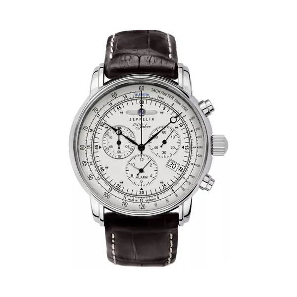 Zeppelin 100 Years Herren Uhr Analog Quarzwerk Mit Leder Armband 7680-1 thumbnail