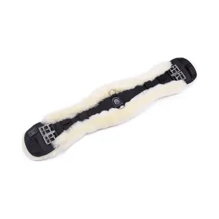 Lammfell-Sattelgurt Konturgurt Von Werner Christ Horse – Anatomischer Dressurgurt, Lammfellgurt (Kurzgurt) Aus Echtem Fell, In Natur, Braun &