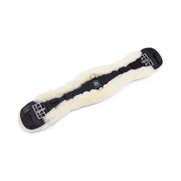 Lammfell-Sattelgurt Konturgurt Von Werner Christ Horse – Anatomischer Dressurgurt, Lammfellgurt (Kurzgurt) Aus Echtem Fell, In Natur, Braun & thumbnail