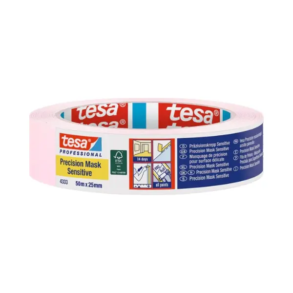 Tesa Präzisionskrepp Sensitive, Zartes Rosa, 50 M X 25 Mm thumbnail