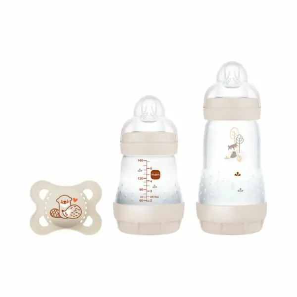 Mam Babyflasche Easy-Start Starter Set S, Kleines Geschenkset Baby 3.tlg - Ideal Zur Geburt thumbnail