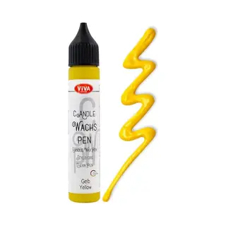 ViVA Decor Candle Wachs Pen, 28 Ml, Gelb