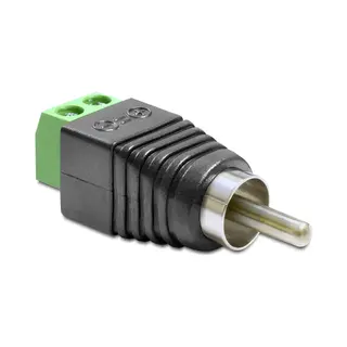 DeLOCK 65417 Kabelgeschlechtswechsler Rca 2p Schwarz, Grün, Silbern