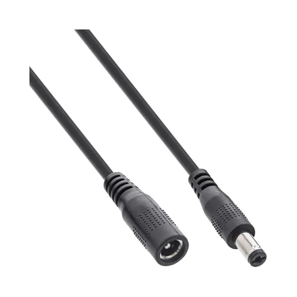 InLine 26805B electriciteitssnoer Zwart 5 m Type A (5.5 mm, 2.1 mm) thumbnail