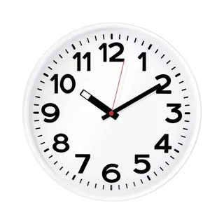 Eurotime - 82321 Quarz Wanduhr Weiß