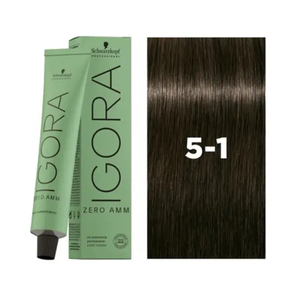 Schwarzkopf Igora Zero Amm hair colour Brown 60 ml thumbnail
