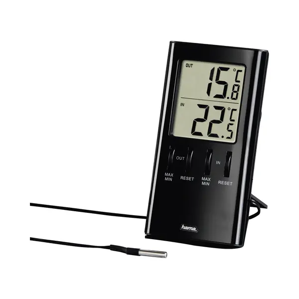 Hama T-350 Electronic environment thermometer Indoor Black thumbnail