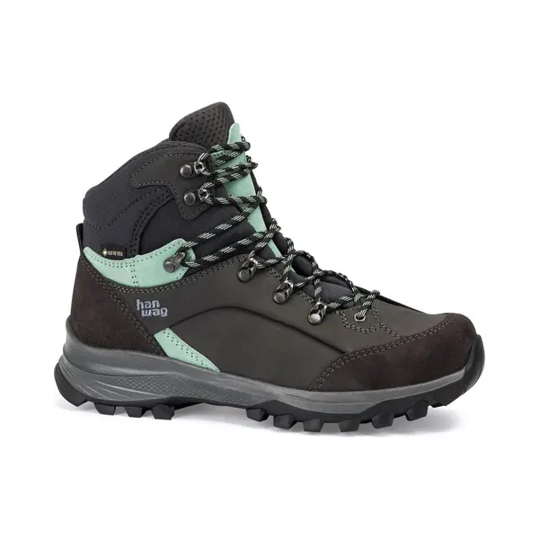 Hanwag W Alta Bunion Ii Lady Gtx Grau-Grün - Gore-Tex Halbhoher Leichter Damen Gore-Tex Wanderstiefel, Größe Eu 43 - thumbnail