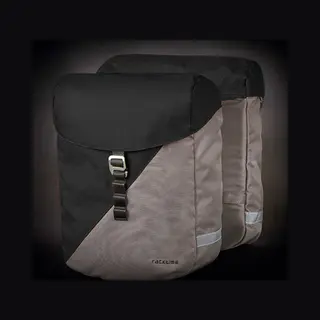 racktime Vida Hinten Fahrradtasche 24 l Schwarz, Grau