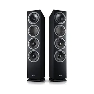 Teufel Theater 500 - Vloerstaande Speakers Met 3-kanaals Systeem En 2 Zware Woofers - Set Van 2 - Zwart
