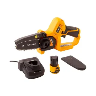 Batavia, Kettingzaag, Fixxpack 12V Compacte Accukettingzaag Set (met 2, 0 Ah Accu En 2, 4 A Snellader) (Accu Kettingzaag)