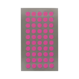 Hobby Stickers - 200x Stuks - D8 Mm - Neon Roze Ronde Stickers - Kantoor Stickers - Scrapbook - Knutselmateriaal