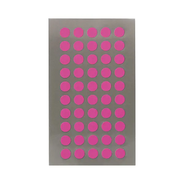 Hobby Stickers - 200x Stuks - D8 Mm - Neon Roze Ronde Stickers - Kantoor Stickers - Scrapbook - Knutselmateriaal thumbnail