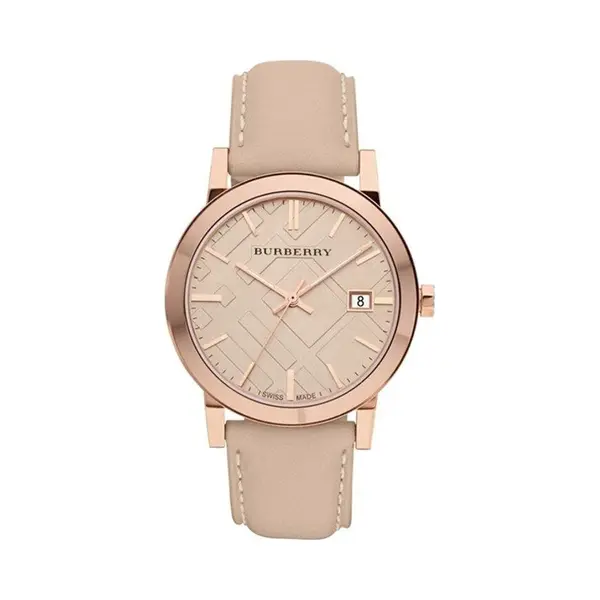 Burberry BU9014 Tan Dial Leather Strap Women's Watch thumbnail