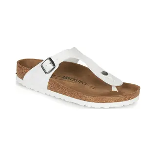 Birkenstock Gizeh Birko-Flor Sandalen Reinweiß - 40