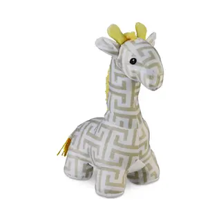 Relaxdays 4052025435615 deurstop Beige, Wit Kunststof, Polyester, Zand