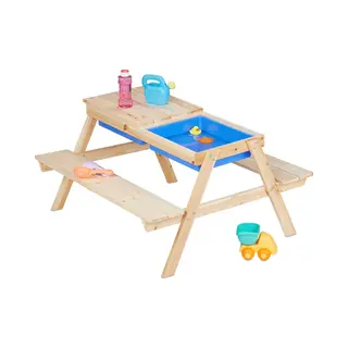 Relaxdays Kindersitzgruppe Holz Mit Matschtisch
