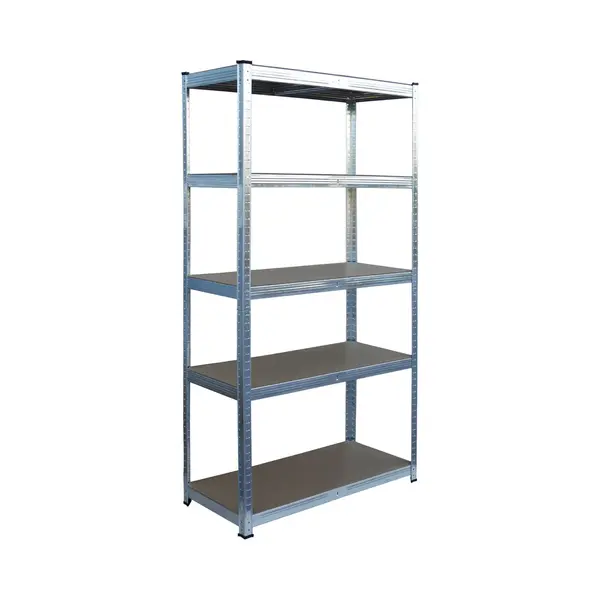 Rek Voor Zware Lasten - Zilver - 90x180x40 Cm - Verstelbare Legplanken thumbnail