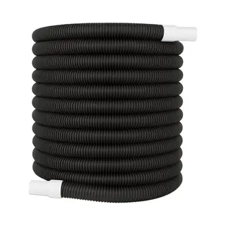Relaxdays Poolschlauch, 32 Mm Spiralschlauch, 25 Meter Lang, Wasserschlauch Für Pool & Garten, Kunststoff, Schwarz/weiß