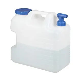 Relaxdays - Water Canister, Drain Off Cock, Screw Cap, Bpa-free, Camping, Car, 20 L, White