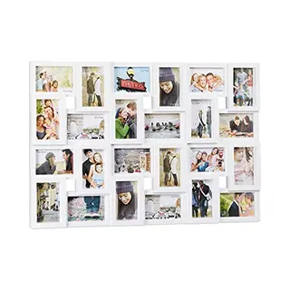 Relaxdays Xxl Fotolijst Kunststof Voor 24 Foto's 10x15 Staand Of Liggend Formaat H X B 57x86 Cm